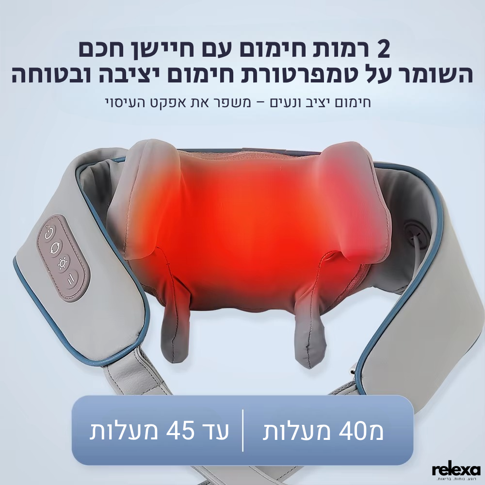מכשיר עיסוי אלחוטי פרימיום – לשחרור מיידי מכאבים